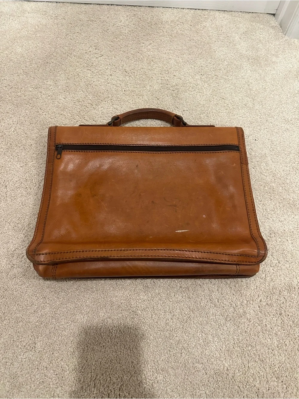 Mario Hernandez handmade leather briefcase satchel bag